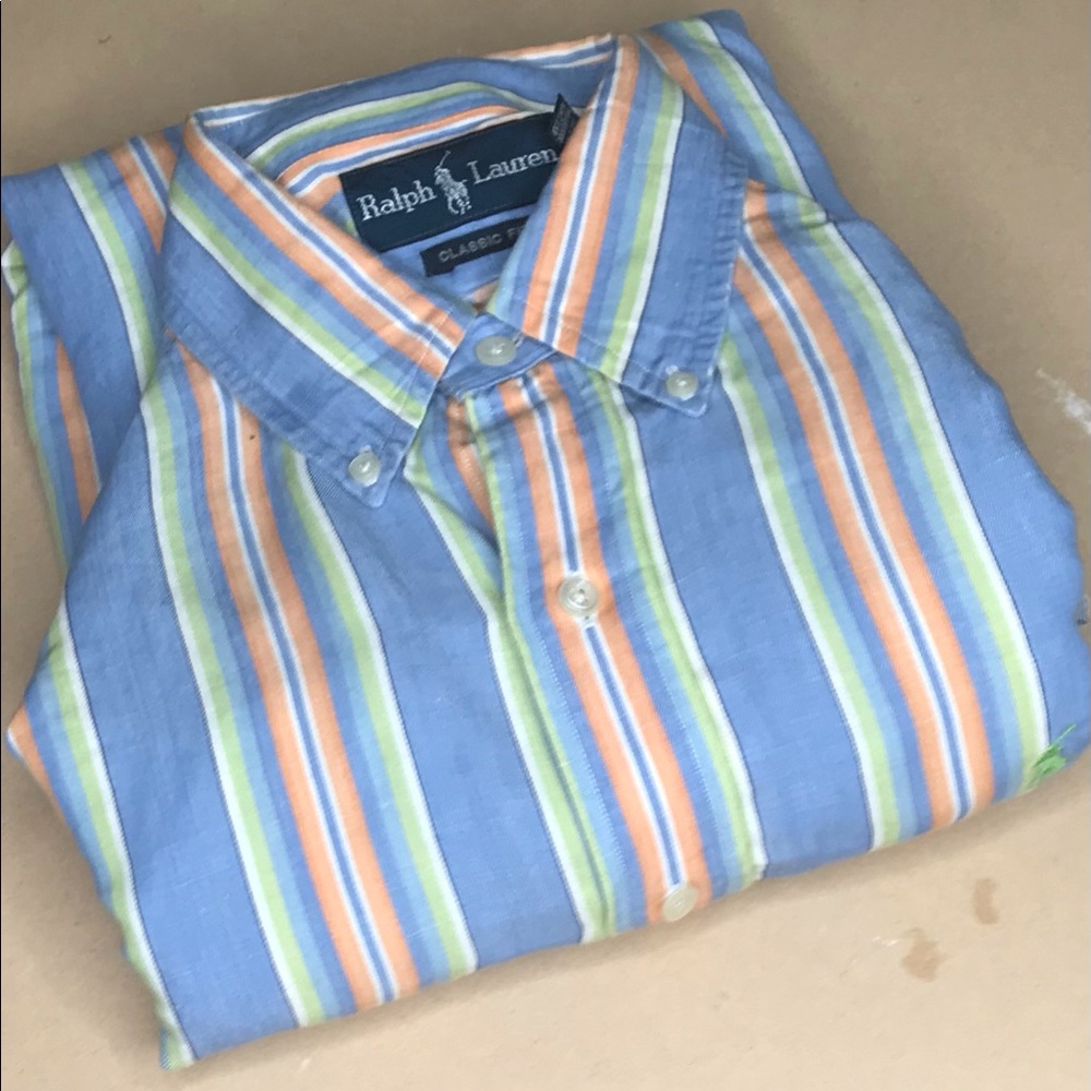 Stripped polo shirt